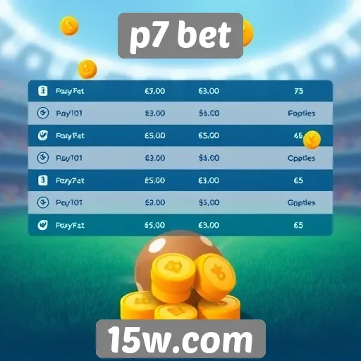 Opções de pagamento disponíveis no p7 bet